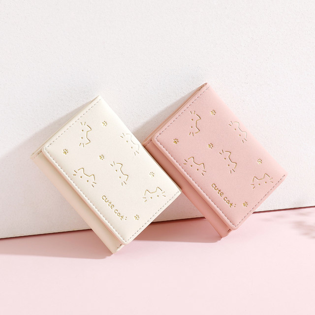 Exquisite and cute thin printed student wallet with high appearance