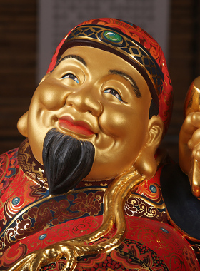 迎善永安大黑天财神像