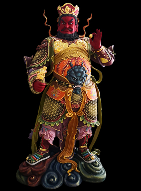 四大天王人物迎善永安树脂玻璃钢