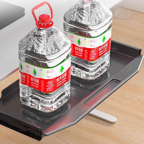 电脑键盘托架办公桌下抽拉伸缩键盘支架电脑桌下键盘鼠标金属托架 - 图0