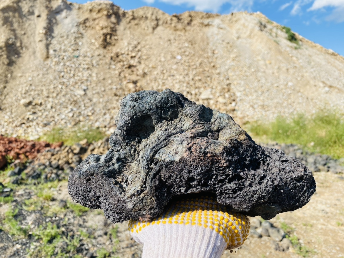 【5斤10-15厘米】山水石造景鱼缸专用黑色火山岩天然草缸水族装饰-图2