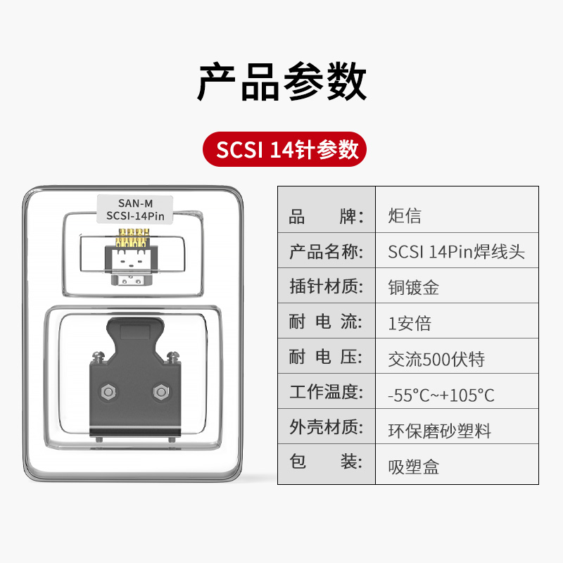 铜SCSI连接器20/26/50针50P接头14P 20P 26P 36P伺服驱动器插头 - 图3