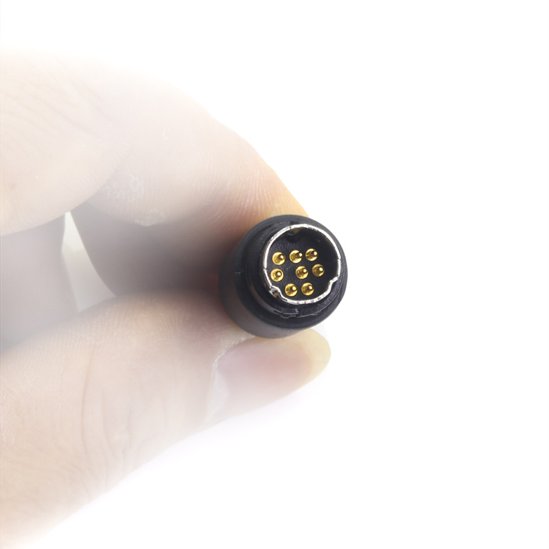 MD8公头S端子4芯视频插头PLC单片机8芯6芯接头PS/2圆形键盘连接器 - 图1