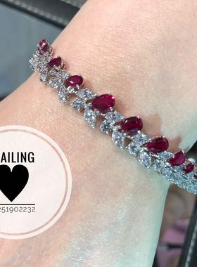 香港英国红宝石手链现货