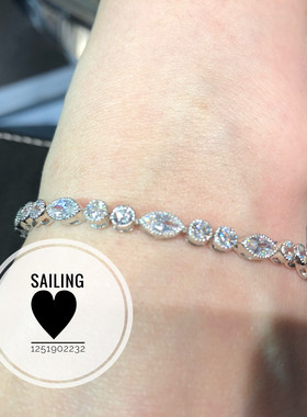 现货香港圆形钻石手链