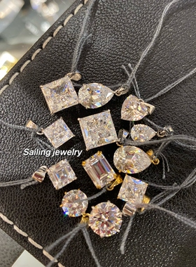 现货 香港专柜代购Carat London 心形人造钻石 粉钻 白钻项链吊坠