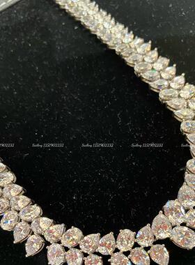 异形钻项链CARAT银镀金女