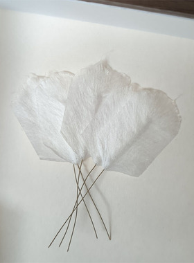 绒花半成品绒片白色黑色