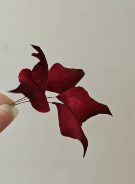 绒花半成品花瓣曼陀罗花材料包