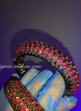 欧美风复古镂空闪钻手镯特价