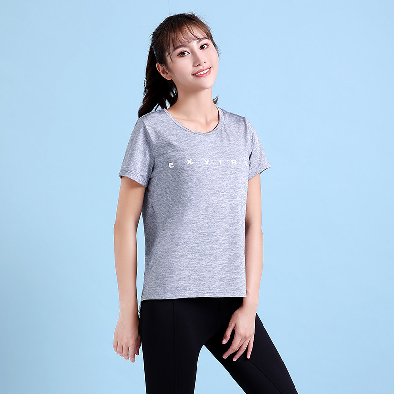长款宽松轻薄瑜伽服短袖