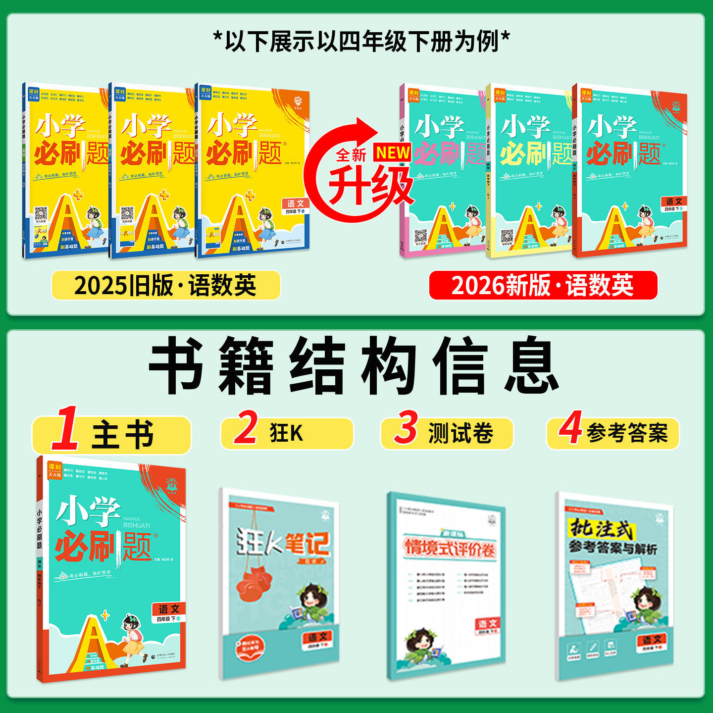 2026春小学必刷题西师版三年级一二四五六年级下册上全套语文数学英语教材黄冈同步练习册题思维训练期末冲刺53天天练人教版北师大