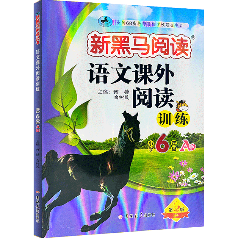 2024新黑马阅读语文课外阅读训练六年级A版 通用版 小学语文6年级课外阅读理解专项训练题 同步拓展阅读训练工具资料练习书 - 图0