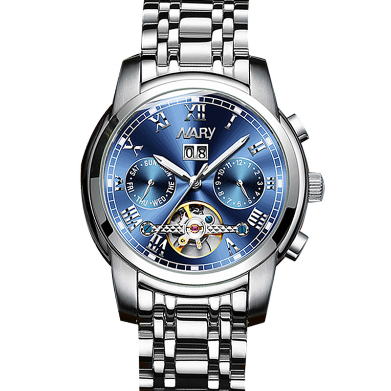 nary全自动正品2020新款防水机械表 nary国产腕表