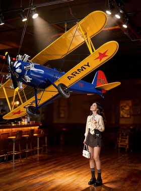 复古经典飞机工业风模型吊饰