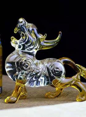 大号透明白色貔貅摆件镇宅礼品