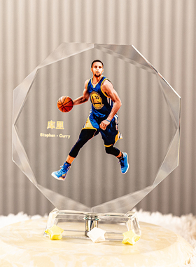 乔丹篮球明星玻璃摆件
