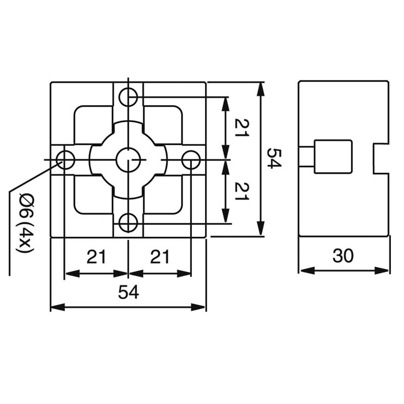 System3R54X54定位片快速定位夹具治具底托卡盘夹头持座3R-651E-P - 图3