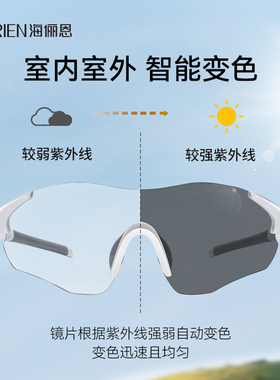 海俪恩运动变色防风骑行墨镜男女