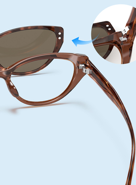 派丽蒙近视套镜墨镜磁吸太阳镜