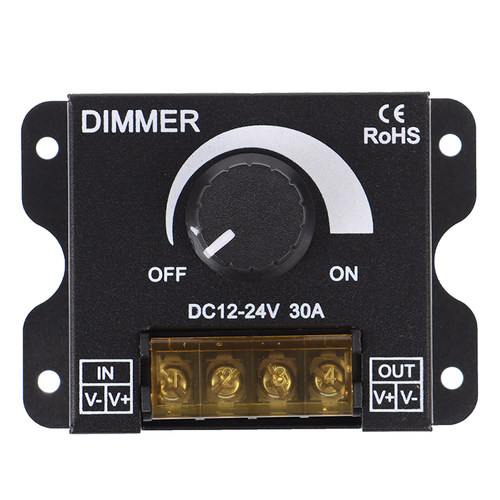 led软硬灯条灯带调光器亮度调节器 DIMMER 旋钮开关12V/24V30A - 图1