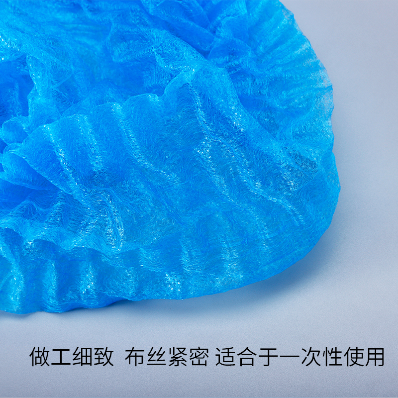 100支一次性网帽无纺布条形帽防尘帽子护发室头套防落发加大网帽-图2