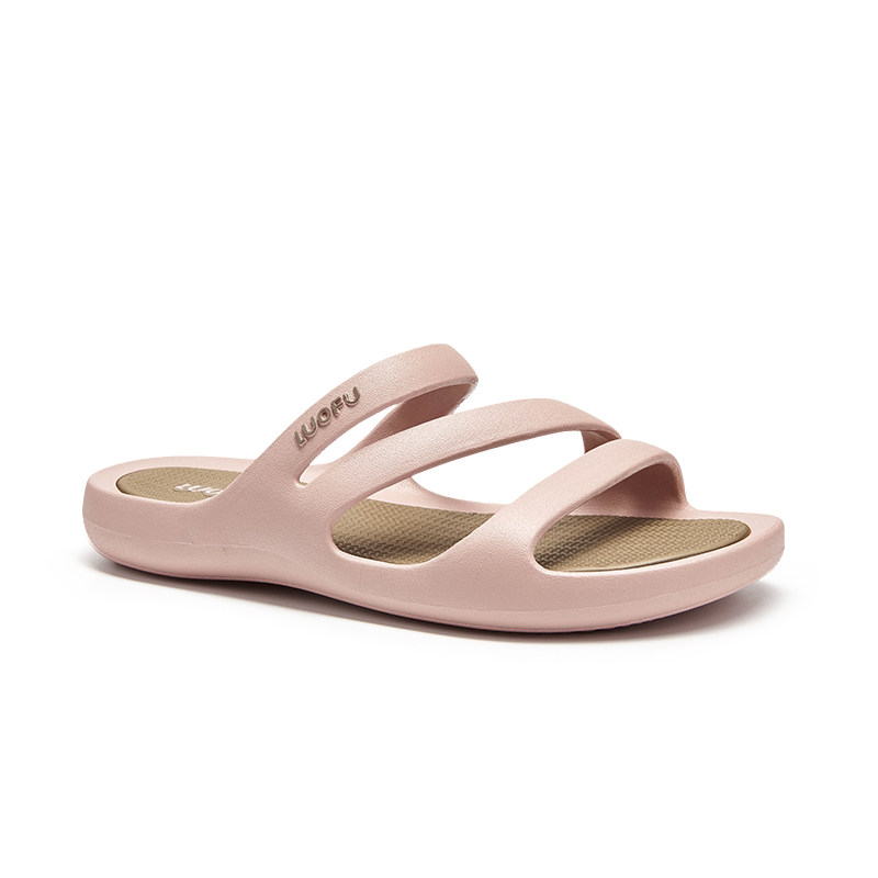 luofu罗敷拖鞋女2025新款防滑软底平底休闲居家浴室外出夏季凉拖,淘宝优惠券,粉丝福利购,淘宝优惠卷