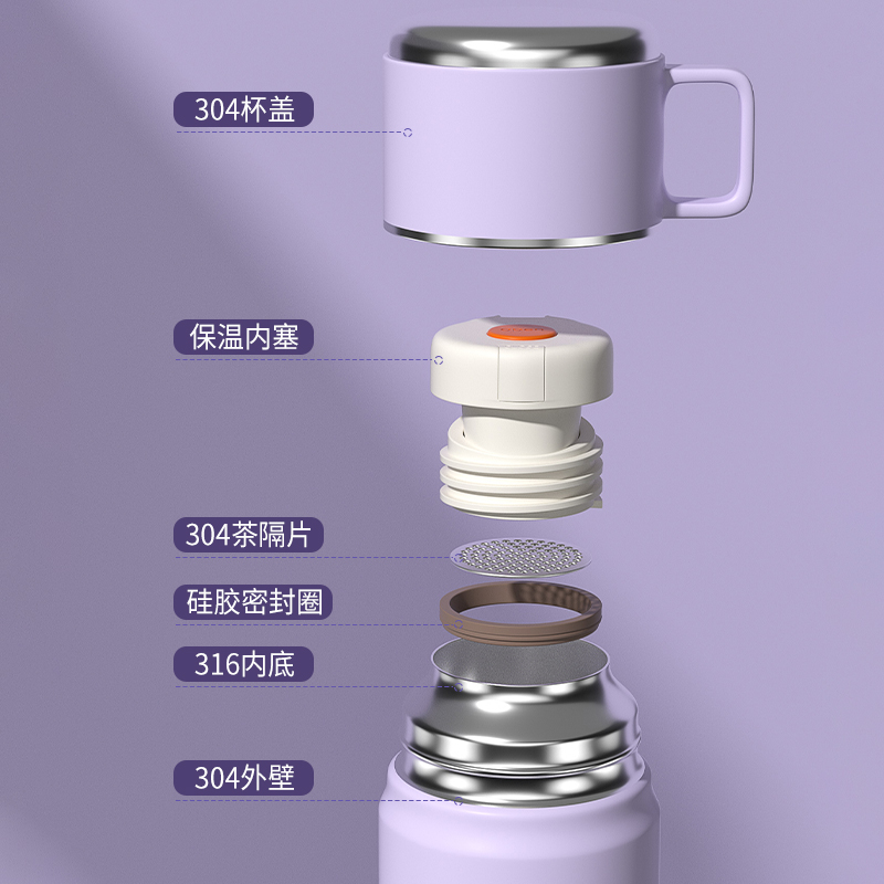 水杯女生保温杯2024新款316不锈钢男士学生儿童高颜值保冷茶杯子-图3
