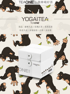 TEAONE 7日瑜伽茶yoga蜜桃乌龙茶叶玫瑰红茶茉莉花茶水果茶包