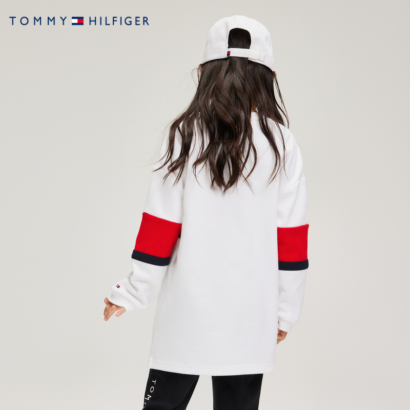 TOMMY儿童童装长袖连衣裙2024春秋新品女童裙子半身裙女孩秋冬装