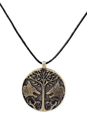 光环周边挂件HALO图腾项链游戏命运2狼头生命树二次元朋克吊坠