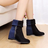Martens, демисезонные эластичные короткие сапоги, в корейском стиле