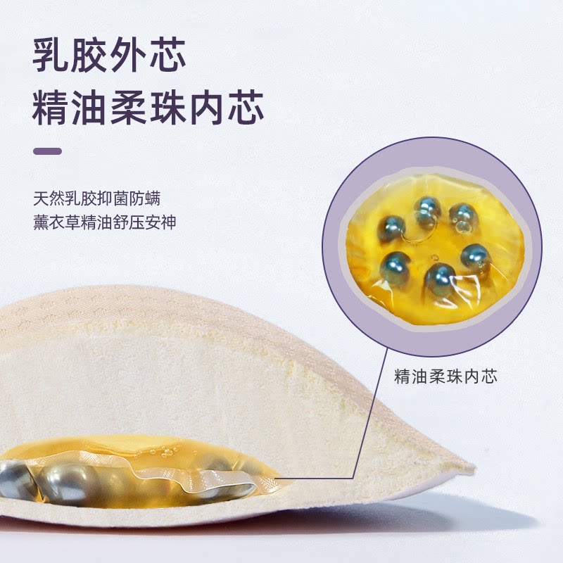 Oulinfang Latex Prosthetic Milk Lavender Essential Oil Massage Beads