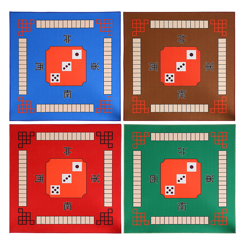 麻将桌布垫子正方形家用加厚消音防滑手搓麻将毯扑克布台面布桌垫-图2