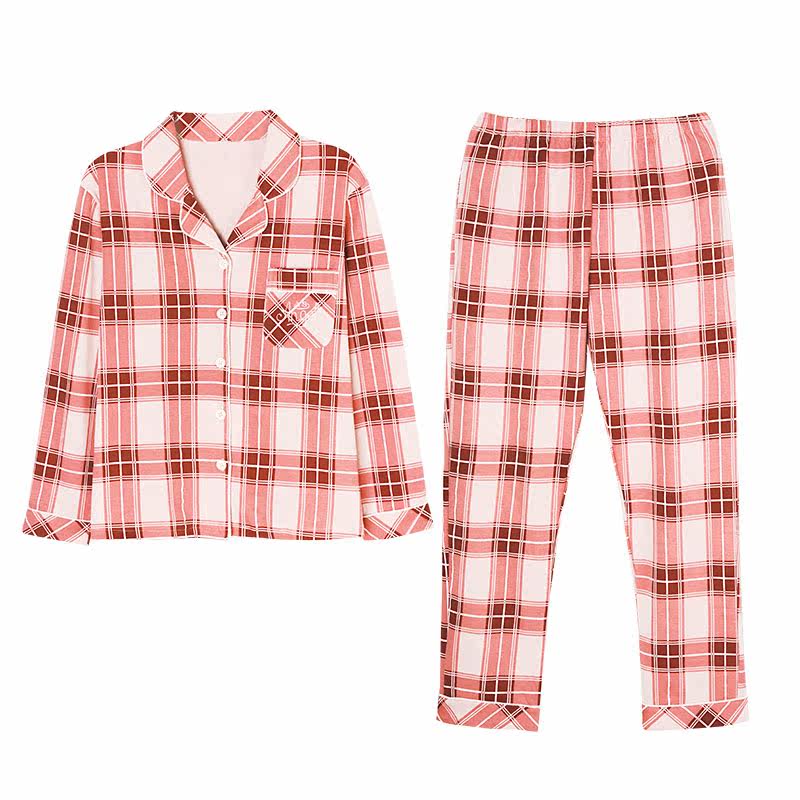 2021年新款春秋款纯棉长袖睡衣 安思梦睡衣/家居服套装