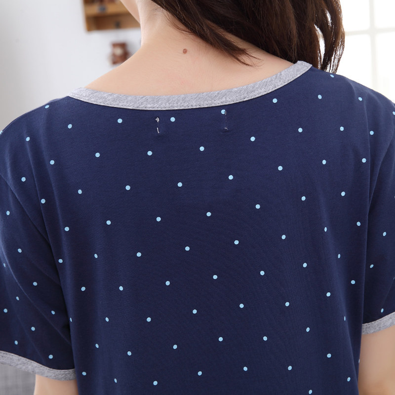 夏季纯棉短袖宽松韩版可爱睡裙 安思梦睡裙