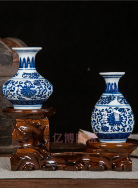 景德镇陶瓷仿古青花瓷迷你小号