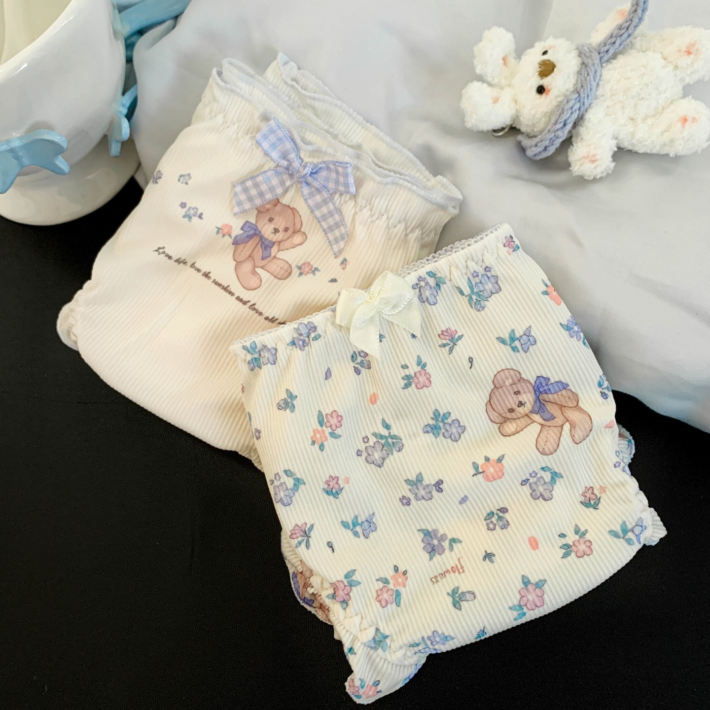 小熊拾光~女生可爱中腰女款高颜值纯欲内裤女2026新款女士三角裤,淘宝优惠券,粉丝福利购,淘宝优惠卷