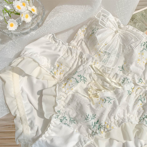 栀子花信~女生高颜值纯欲女士三角裤蕾丝内裤女款纯棉裆2026新款 - 图1