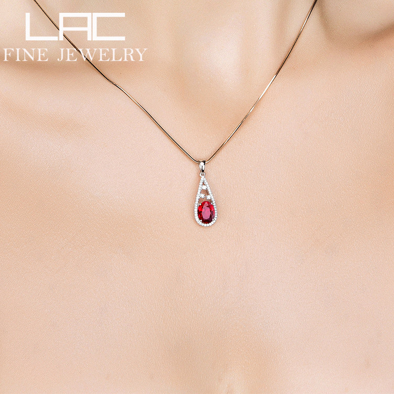 13天然红宝石女18k金钻石彩色 灵运宝项坠/吊坠