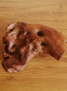 守一孤品◆火琉璃果盘手工雕刻家居水果糖果盘客厅玄关木质收纳盘