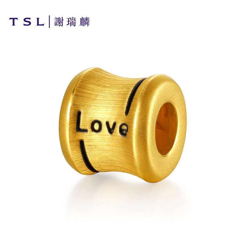 YS057 谢瑞麟酷黑刺青硬金黄金串珠男转运珠手绳 TSL YS055 YS057 谢瑞麟酷黑刺青硬金黄金串珠男转运珠手绳 TSL YS055
