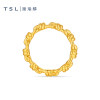 TSL Xie Ruilin gold ring 5D hard gold craft pure gold chain ring women XR269
