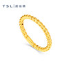 TSL Xie Ruilin gold ring 5D hard gold craft twisted plain gold pure gold ring priced gold XR266
