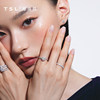 Xie Ruilin 18k gold diamond row women's ring