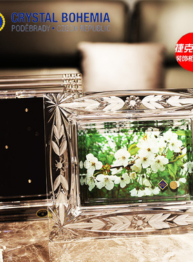 捷克进口BOHEMIA水晶相框摆台