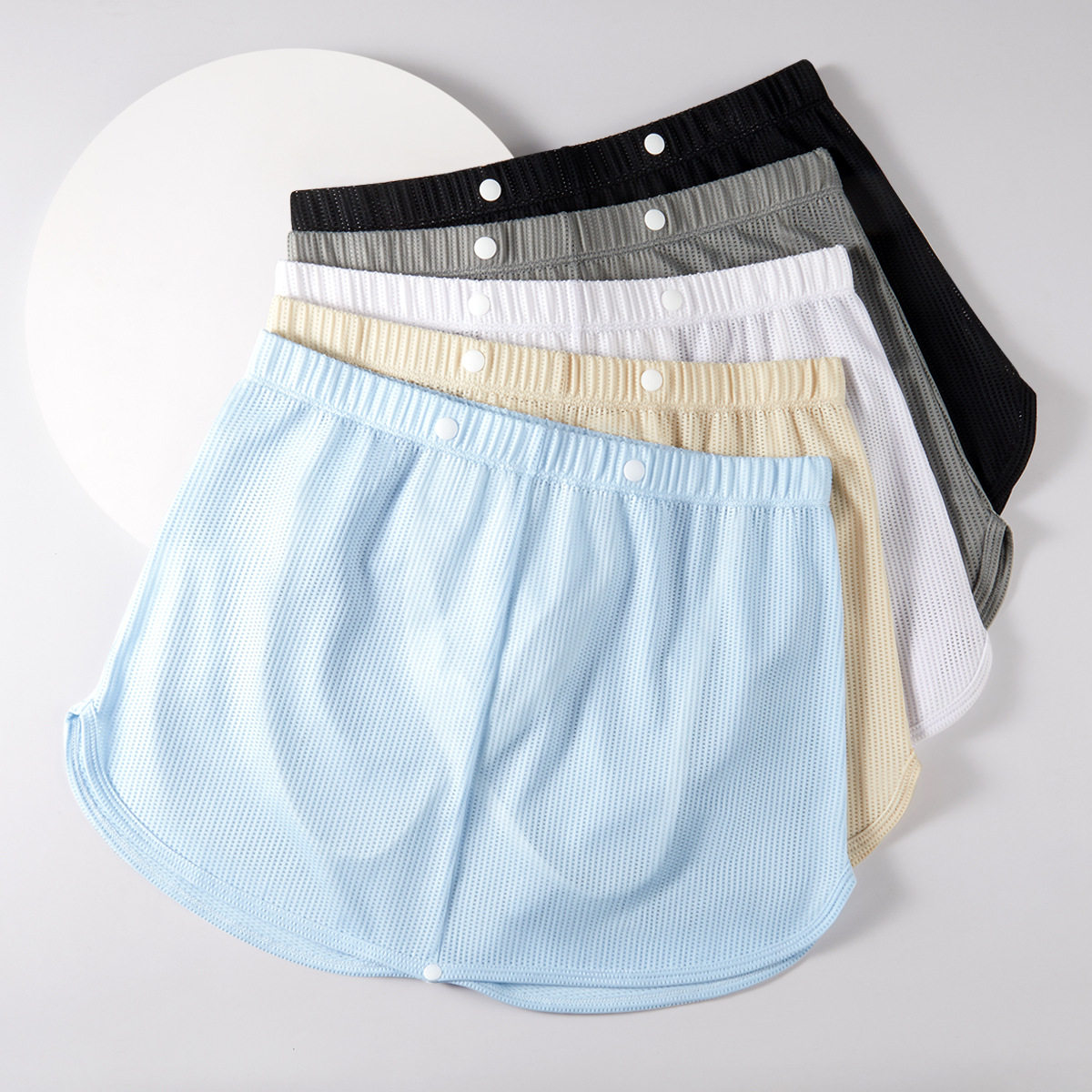 男士裸睡无感内裤免脱夏季超薄款冰丝阿罗裤宽松型男生款裙裤短裤,淘宝优惠券,粉丝福利购,淘宝优惠卷