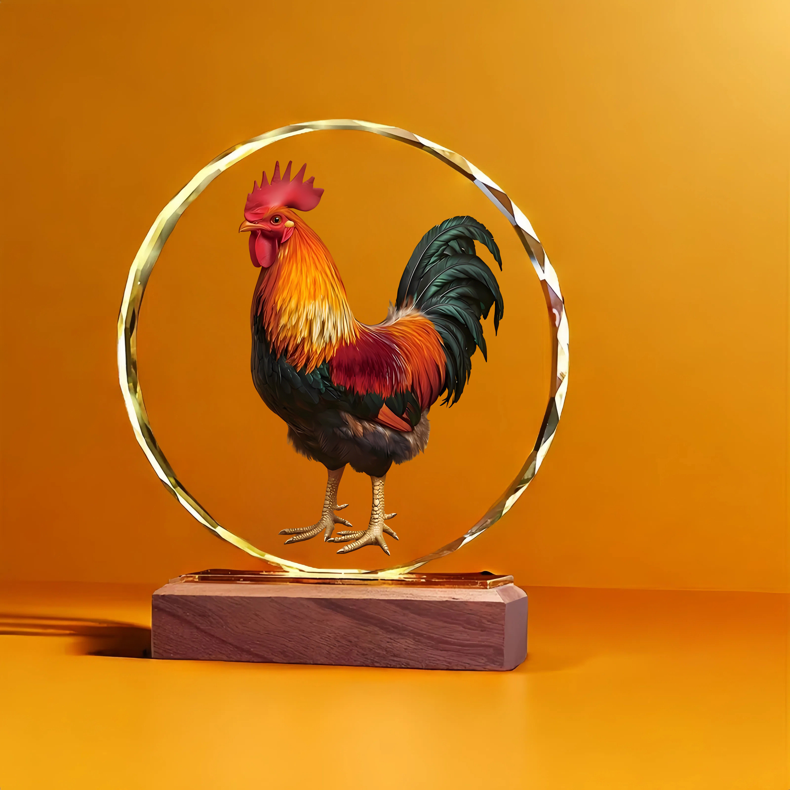 公鸡荔枝水晶摆件大吉大利乔迁开业客厅办公室酒柜吉祥物装饰摆台,淘宝优惠券,粉丝福利购,淘宝优惠卷