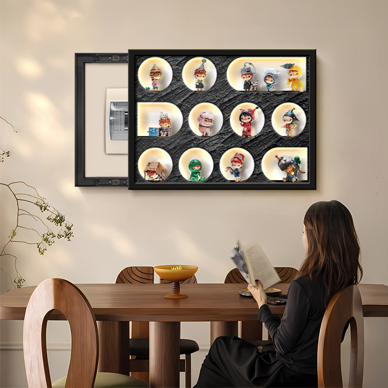 小野系列盲盒电表箱装饰画手办娃娃萌粒收纳电闸总开关盒遮挡挂画,淘宝优惠券,粉丝福利购,淘宝优惠卷