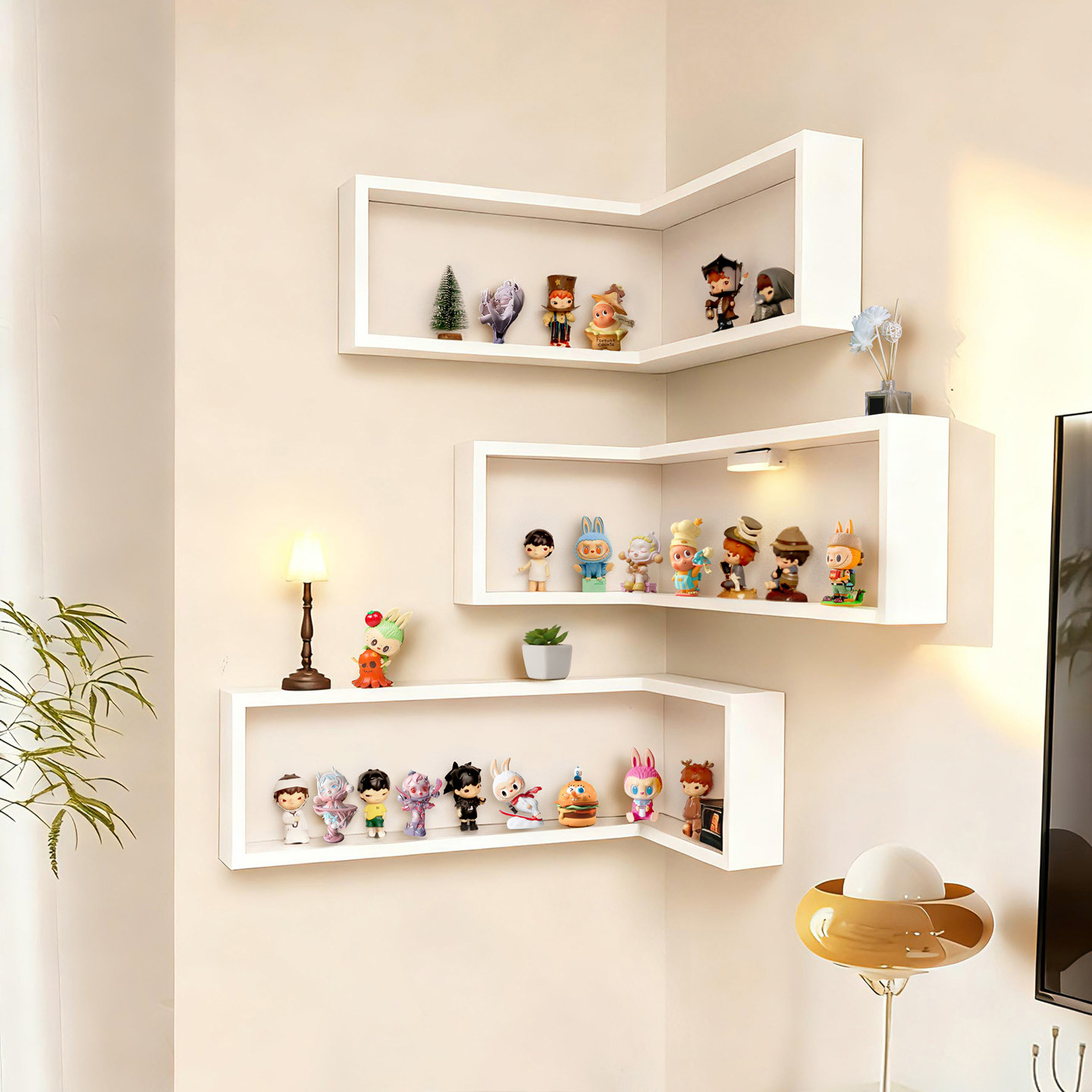 国补盲盒收纳展示架小野萌粒手办挂墙小收纳盒免打孔带防尘置物架,淘宝优惠券,粉丝福利购,淘宝优惠卷